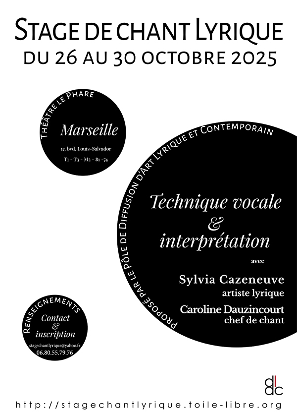 affiche stage de chant lyrique